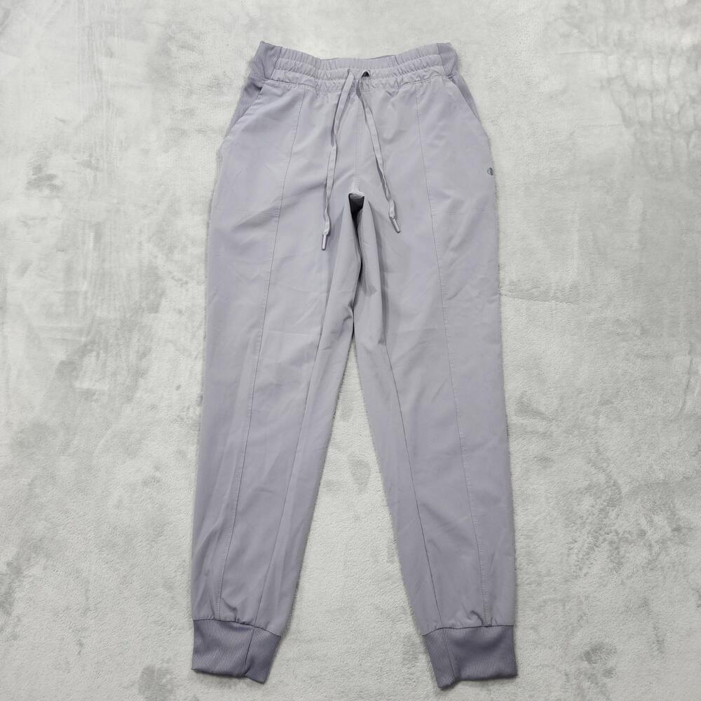 Apana Pants Womens S Gray Woven Jogger Elastic Waist Pockets Yoga Gym Stretch
